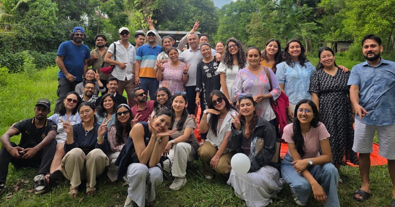 The Anweshan team photographed together outdoors